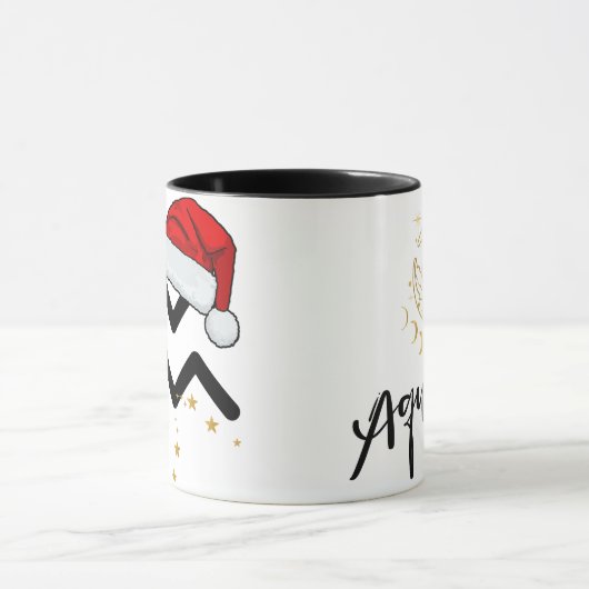Santa Zodiac Aquarius Mug マグカップ (中央)