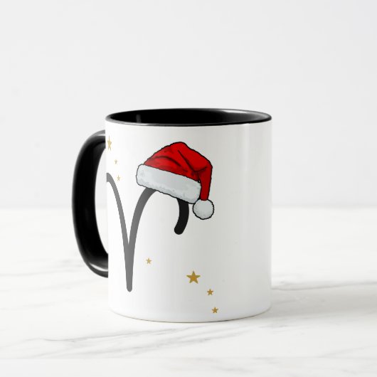 Santa Zodiac Aries Mug マグカップ (正面左)