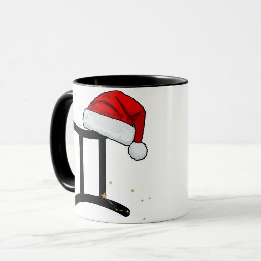 Santa Zodiac Gemini Mug マグカップ (正面左)