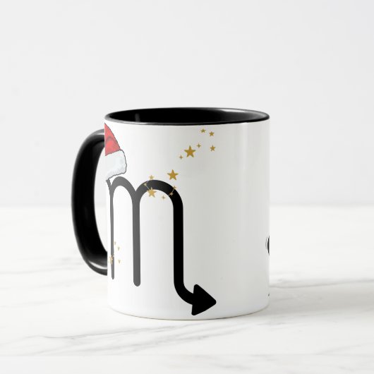 Santa Zodiac Scorpio Mug マグカップ (正面左)