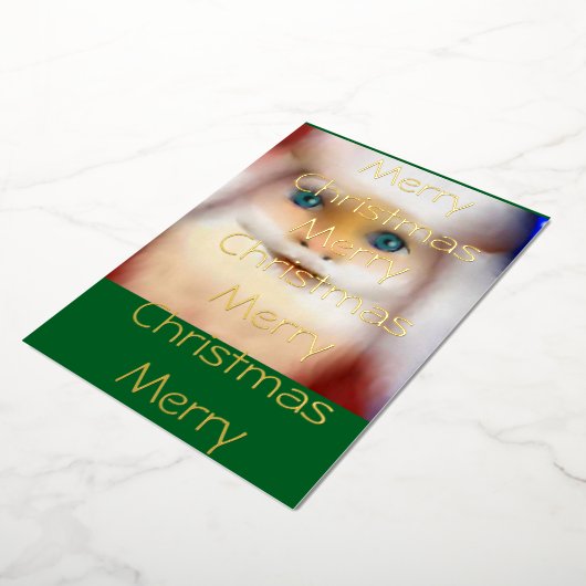 SantaClause series 箔招待状 (回転した状態)