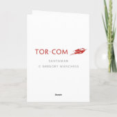 Santamanの休日カード シーズンカード (裏面)