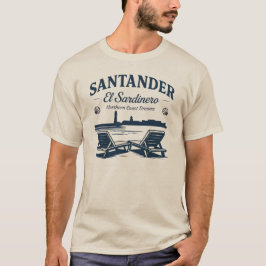 Santander El Sardinero Beach Northern Coast Dreams Tシャツ