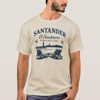Santander El Sardinero Beach Northern Coast Dreams Tシャツ