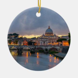 Sant'Angelo橋セントピーターのバシリカ会堂ローマイタリア セラミックオーナメント