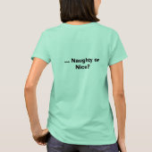 Santasのリストの# 1... tシャツ (裏面)