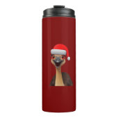 Santa's Aussie Helper - Cute Christmas Emu タンブラー (正面)