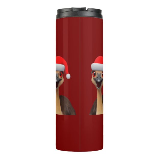Santa's Aussie Helper - Cute Christmas Emu タンブラー (裏面)