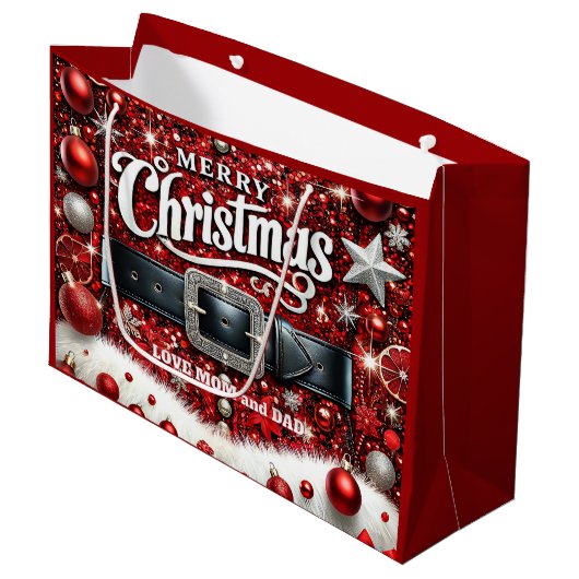 Santa's Belt ラージペーパーバッグ (正面アングル)