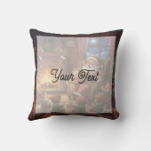 Santa's Christmas Eve Serenade: Cozy Fireplace クッション (裏面)