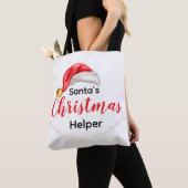 Santa's Christmas Helper Customizable Tote Bag トートバッグ (クローズアップ)