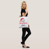 Santa's Christmas Helper Customizable Tote Bag トートバッグ (モデル)