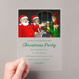 Santa's Christmas Party Invitation アクリル招待状