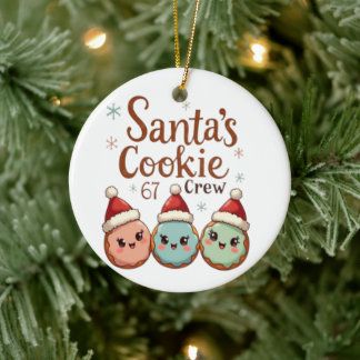 Santa's Cookie 67 Crew セラミックオーナメント