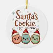 Santa's Cookie 67 Crew セラミックオーナメント (正面)