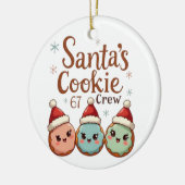Santa's Cookie 67 Crew セラミックオーナメント (左)