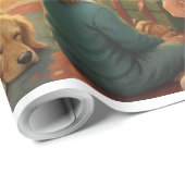 Santa's Cozy Visit - A Night of Wonder ラッピングペーパー (ロールコーナー)