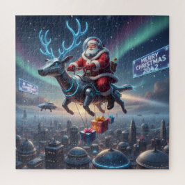 Santa's Cyber-Sleigh: Futuristic Drone Delivery ジグソーパズル