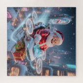 Santa's Cyber-Sleigh: Futuristic Drone Delivery ジグソーパズル (横)