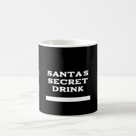 Santa's Drink -Personalized Funny Christmas コーヒーマグカップ (中央)