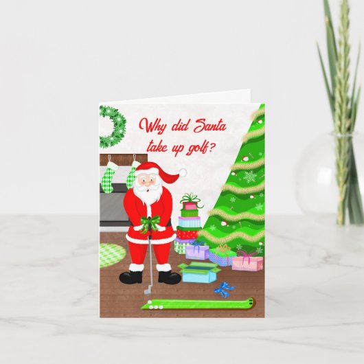 Santa's Early Gift - A Hole-in-One Christmas カード (正面)