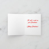 Santa's Early Gift - A Hole-in-One Christmas カード (内部)