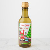 Santa's Early Gift - A Hole-in-One Christmas ワインラベル (正面)