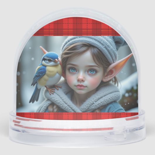 Santa's Elf with a blue bird (裏面)