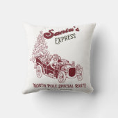 Santa's Express Vitange Christmas クッション (裏面)