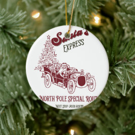 Santa's Express Vitange Christmas セラミックオーナメント