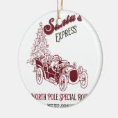 Santa's Express Vitange Christmas セラミックオーナメント (左)
