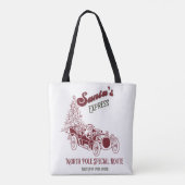 Santa's Express Vitange Christmas トートバッグ (裏面)