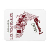 Santa's Express Vitange Christmas マグネット (横)