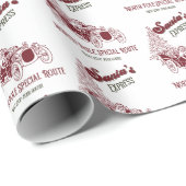 Santa's Express Vitange Christmas ラッピングペーパー (ロールコーナー)