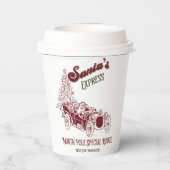 Santa's Express Vitange Christmas 紙コップ (裏面)