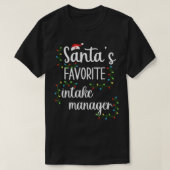 Santa's Favの吸気監督おもしろいChristmas Tee for Tシャツ (デザイン正面)