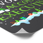 Santa's Favorite Account Executive Fun Christmas  ポスター (角)