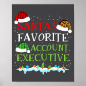 Santa's Favorite Account Executive Fun Christmas  ポスター (正面)
