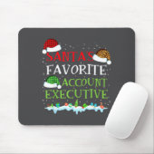 Santa's Favorite Account Executive Fun Christmas マウスパッド (マウス)