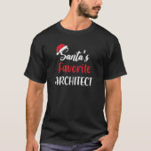 Santas Favorite Architect   Christmas   Pajama Xma Tシャツ (正面)