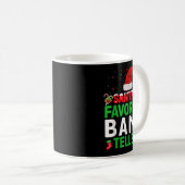 Santa's Favorite Bank Teller Christmas Matching Co コーヒーマグカップ (正面右)