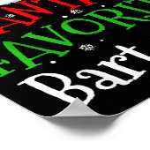 Santa's Favorite Bartender Christmas Party  ポスター (角)