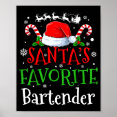 Santa's Favorite Bartender Christmas Party ポスター (正面)