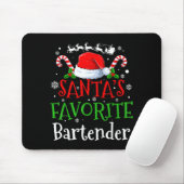 Santa's Favorite Bartender Christmas Party  マウスパッド (マウス)