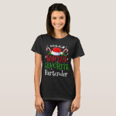 Santa's Favorite Bartender Christmas Party  Tシャツ (正面フル)