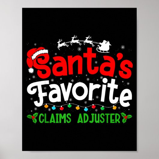 Santa's Favorite Claims Adjuster Christmas Party  ポスター (正面)