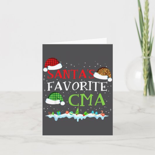Santa's Favorite Cma Fun Christmas Medical Istant カード (正面)