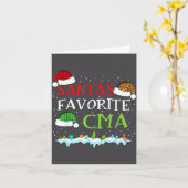 Santa's Favorite Cma Fun Christmas Medical Istant カード (黄色い花)