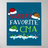Santa's Favorite Cma Fun Christmas Medical Istant  ポスター (正面)