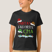 Santa's Favorite Cma Fun Christmas Medical Istant  Tシャツ (正面)